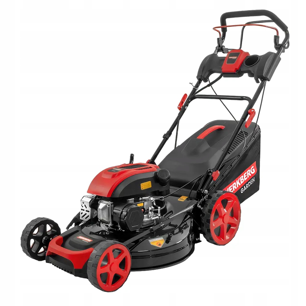 Benzínová kosačka na trávu 196 cm3 51 cm 4 v 1 VEĽKÁ WERKBERG 60 l